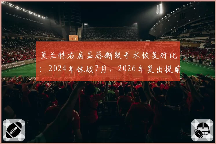 莫兰特右肩盂唇撕裂手术恢复对比:2024年休战7月,2026年复出提前2周